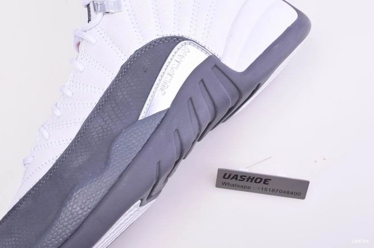 Reps 12 White (GS)  Jordan 153265-160 Retro Grey Dark 0509